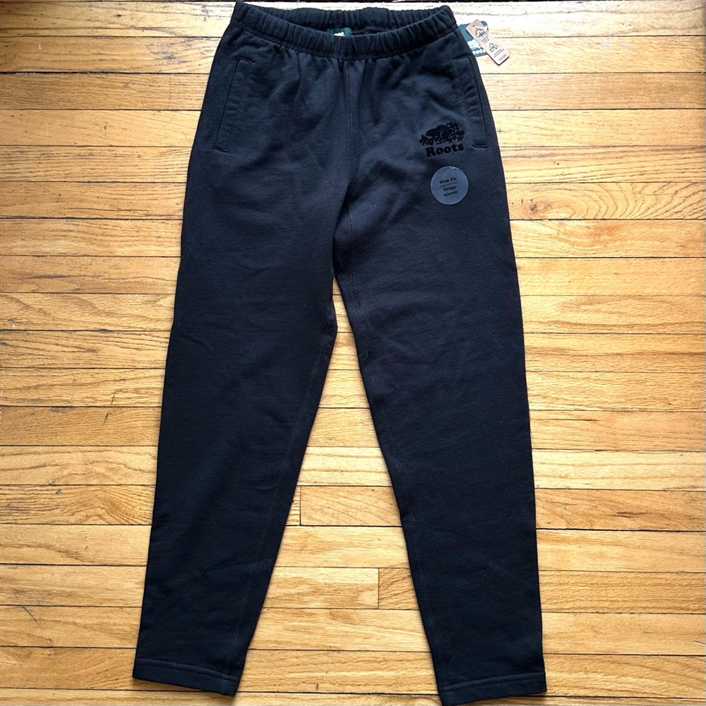 Roots Women’s Track Pants with Tapered Leg and Elastic Waistband Size XS